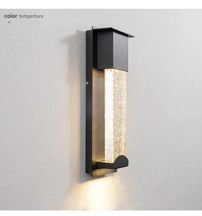 Verthara Premium Crystal LED Outdoor Wall Light PIR & IP65