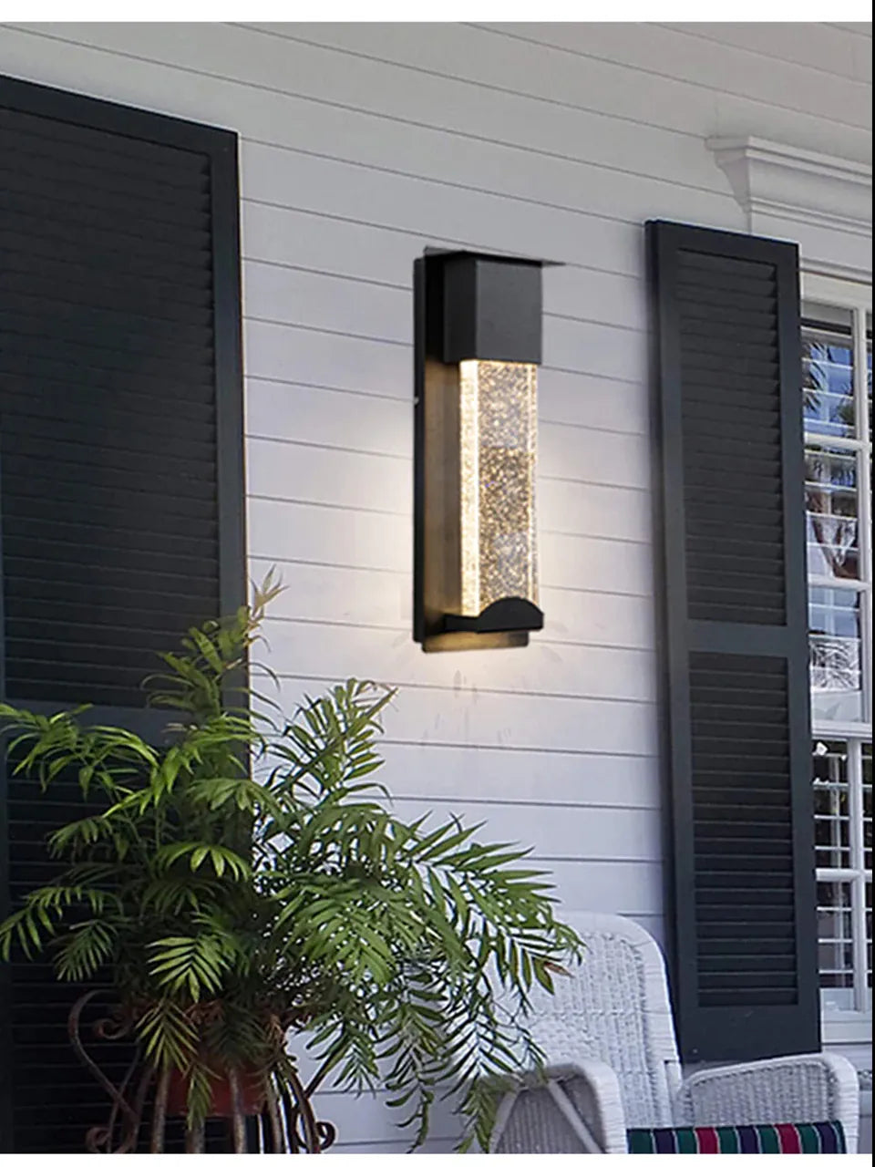 Verthara Premium Crystal LED Outdoor Wall Light PIR & IP65
