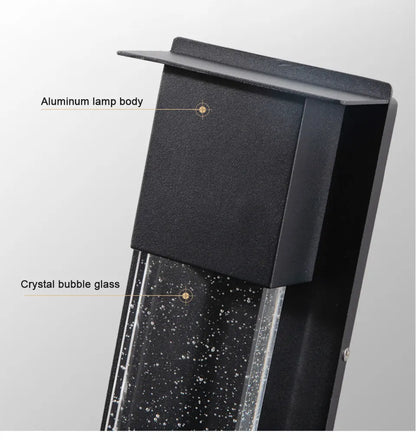 Verthara Premium Crystal LED Outdoor Wall Light PIR & IP65