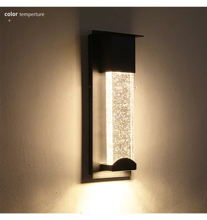 Verthara Premium Crystal LED Outdoor Wall Light PIR & IP65