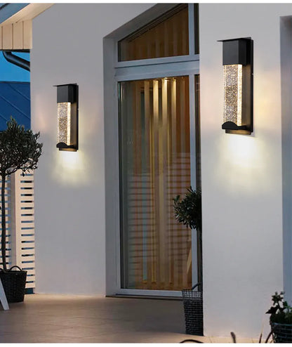 Verthara Premium Crystal LED Outdoor Wall Light PIR & IP65