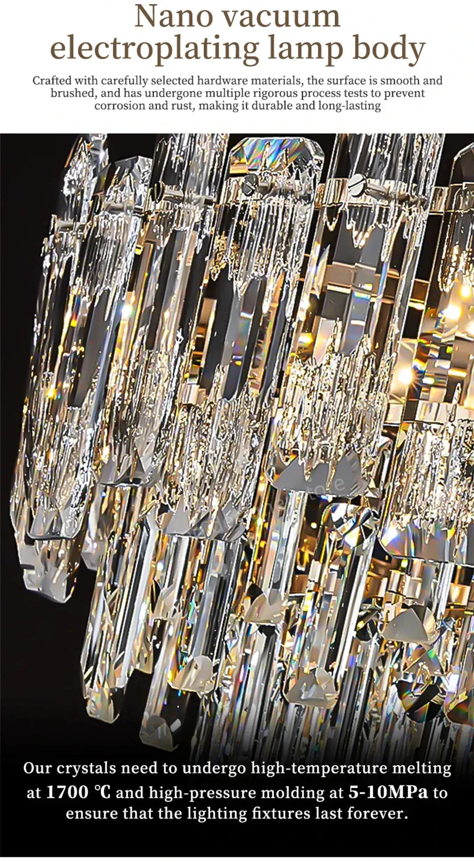 Verthara Premium Crystal Loft Staircase Chandelier