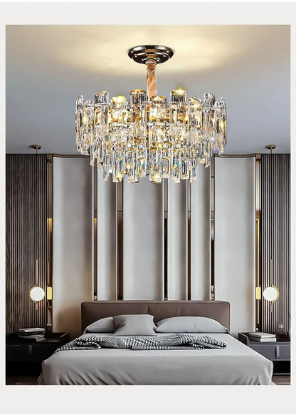 Verthara Premium Crystal Loft Staircase Chandelier