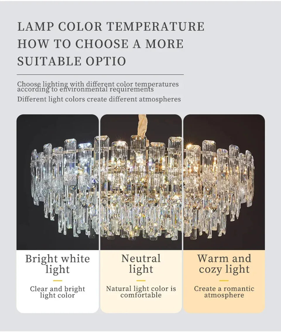 Verthara Premium Crystal Loft Staircase Chandelier