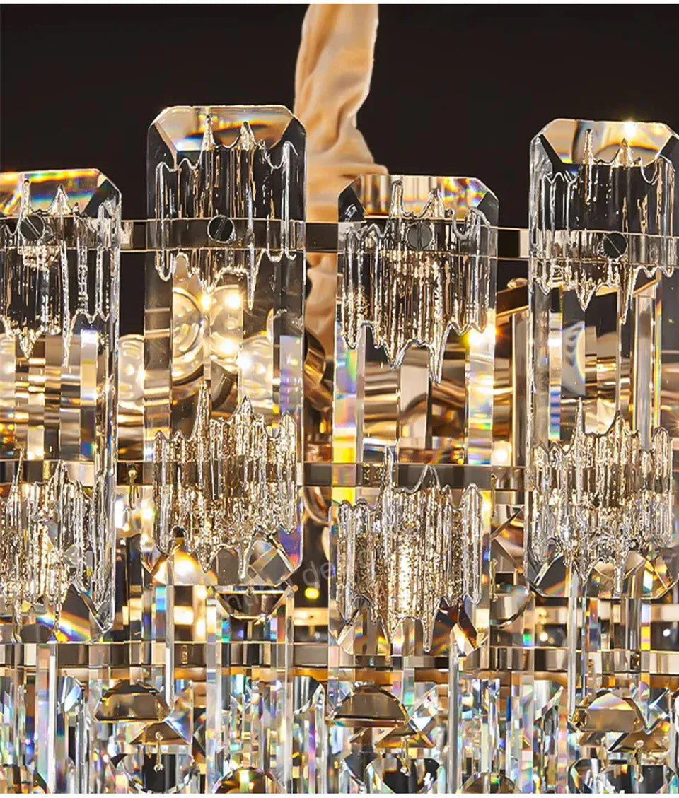 Verthara Premium Crystal Loft Staircase Chandelier