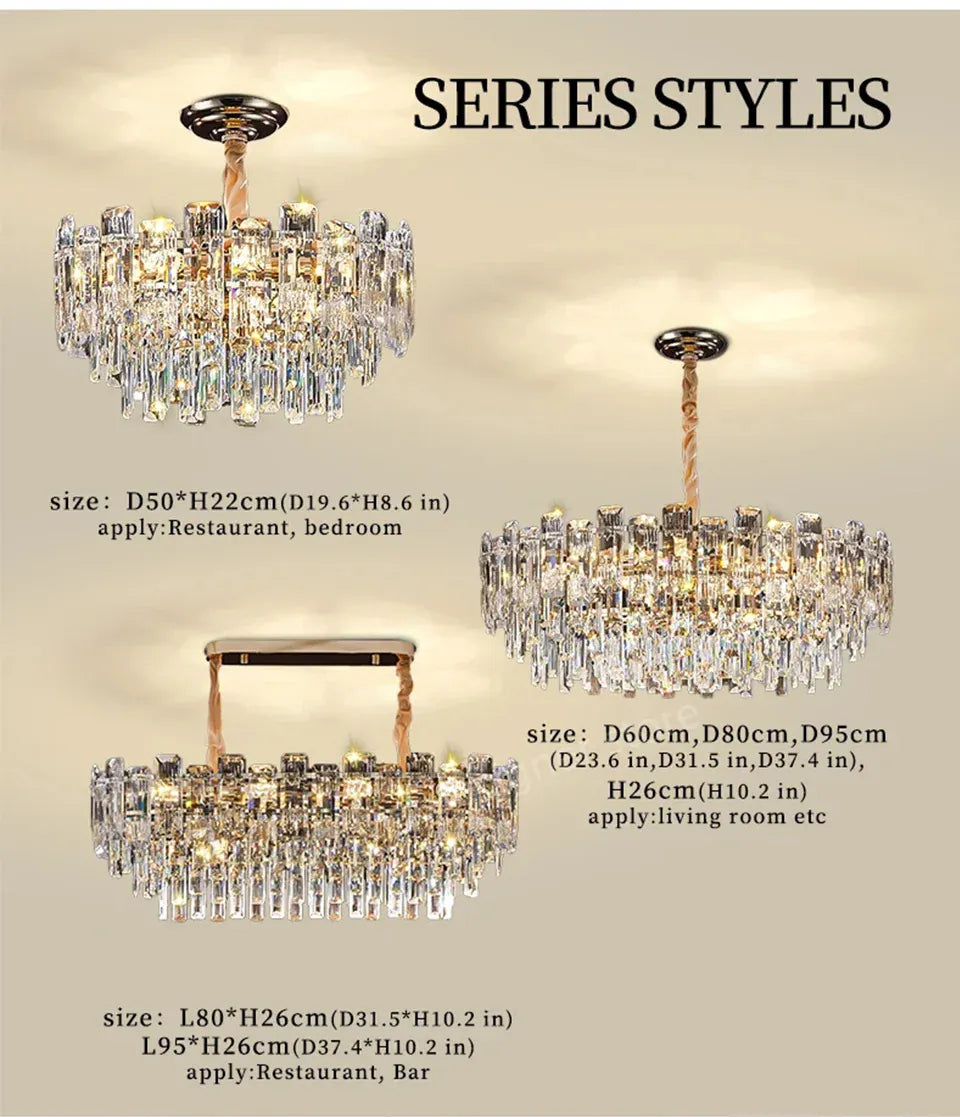 Verthara Premium Crystal Loft Staircase Chandelier