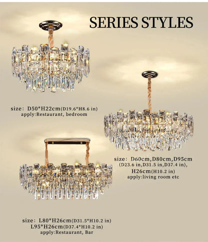 Verthara Premium Crystal Loft Staircase Chandelier