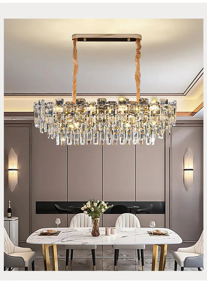 Verthara Premium Crystal Loft Staircase Chandelier