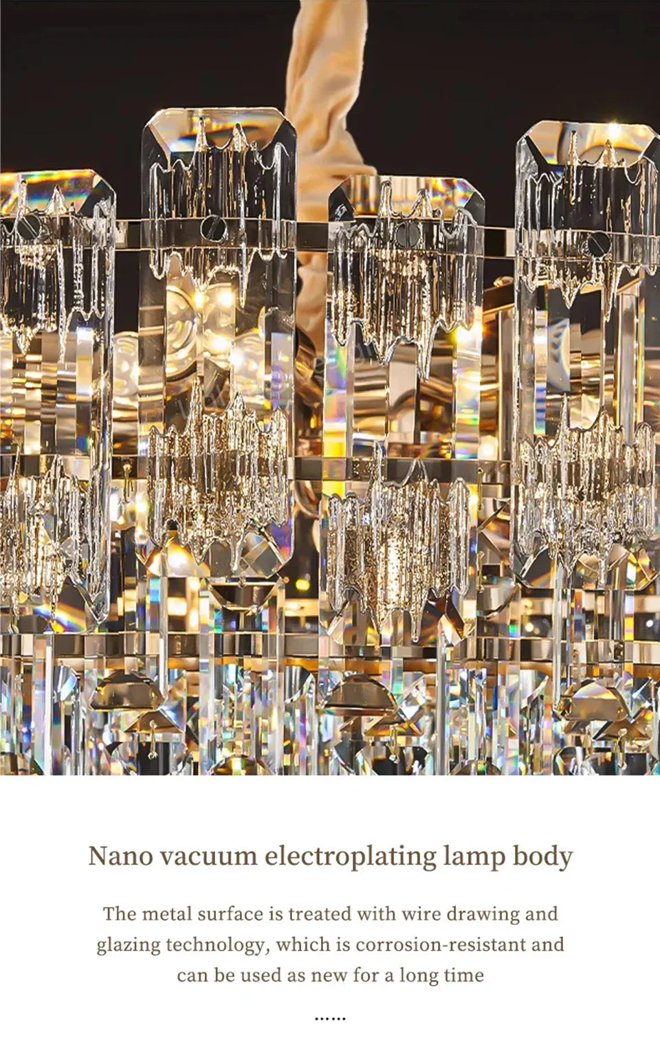 Verthara Premium Crystal Loft Staircase Chandelier