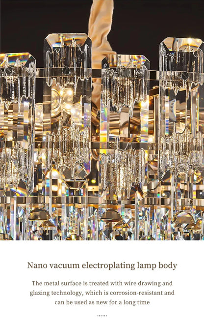 Verthara Premium Crystal Loft Staircase Chandelier