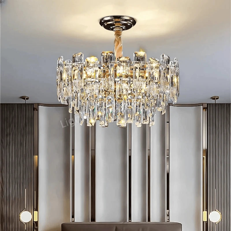Verthara Premium Crystal Loft Staircase Chandelier