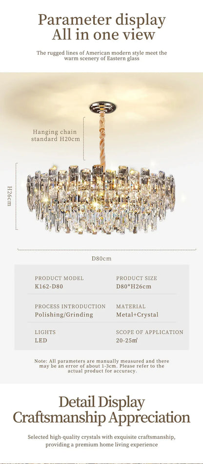 Verthara Premium Crystal Loft Staircase Chandelier
