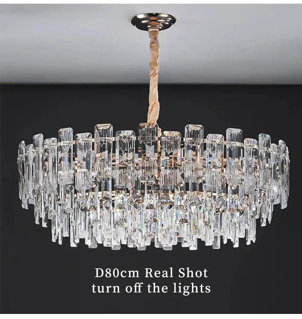 Verthara Premium Crystal Loft Staircase Chandelier