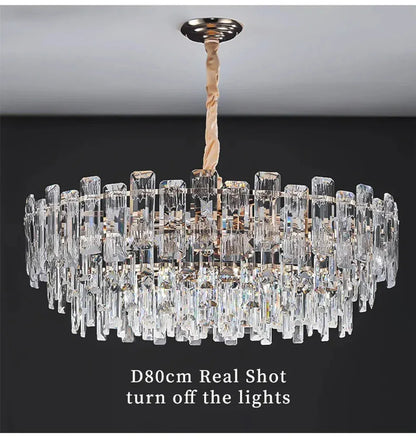 Verthara Premium Crystal Loft Staircase Chandelier
