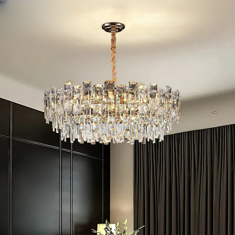 Verthara Premium Crystal Loft Staircase Chandelier