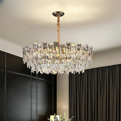 Verthara Premium Crystal Loft Staircase Chandelier