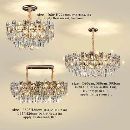 Verthara Premium Crystal Loft Staircase Chandelier