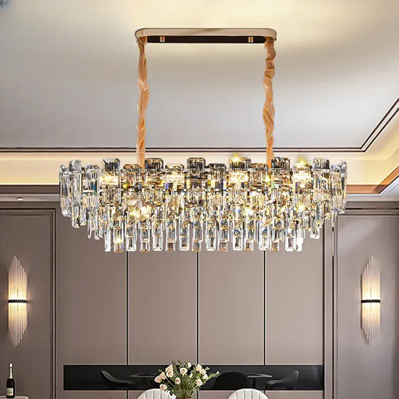 Verthara Premium Crystal Loft Staircase Chandelier