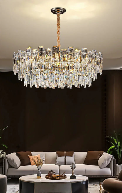 Verthara Premium Crystal Loft Staircase Chandelier