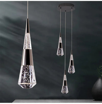 Verthara Premium Crystal Meteor Shower Staircase Pendant