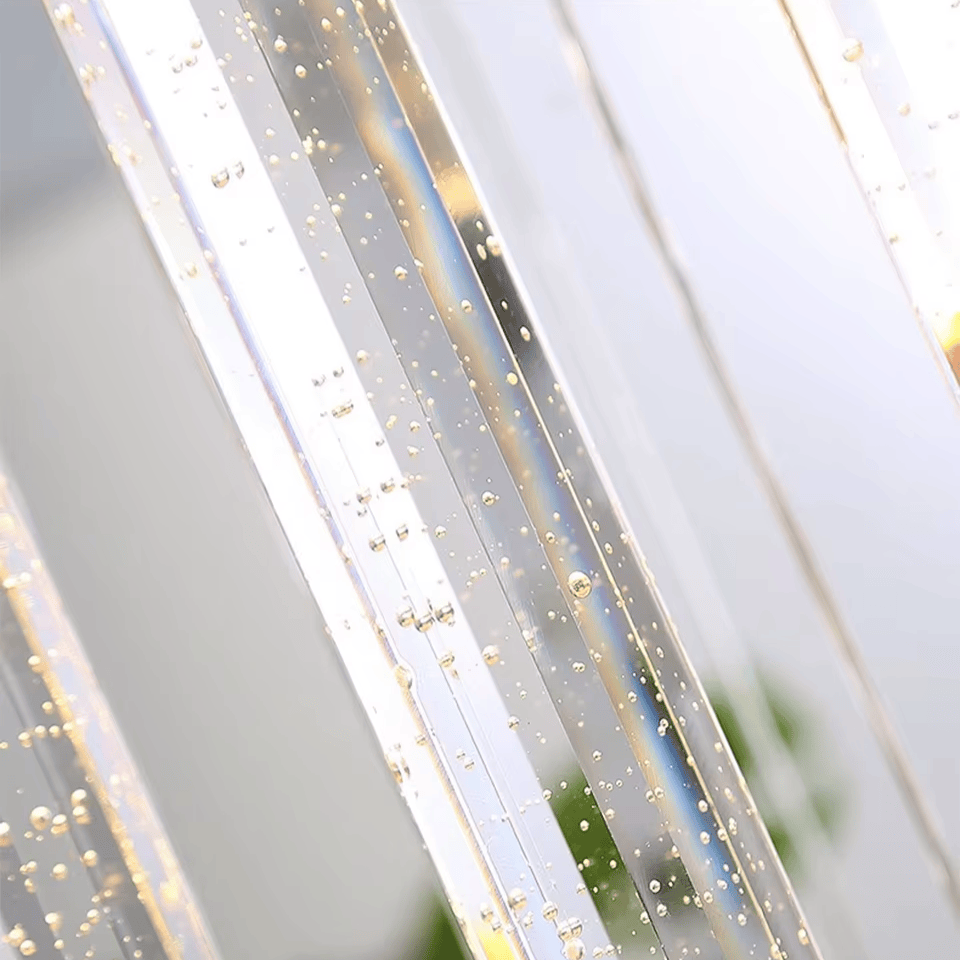 Verthara Premium Crystal Pillar Drop Pendant Light