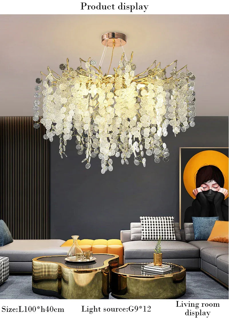 Verthara Premium Crystal Tree Branch Chandelier
