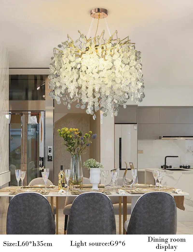 Verthara Premium Crystal Tree Branch Chandelier