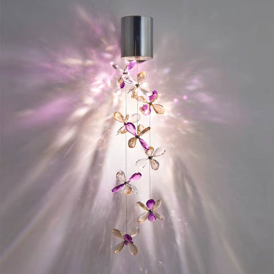 Verthara Premium Crystal Wall Sconce Lighting with Stainless Steel Finish – Elegant Wall Lamp for Bedroom and Living Room B / Warm White (2700-3500K)