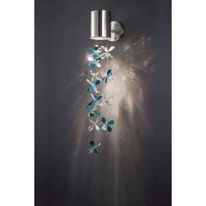 Verthara Premium Crystal Wall Sconce Lighting with Stainless Steel Finish – Elegant Wall Lamp for Bedroom and Living Room D / Warm White (2700-3500K)