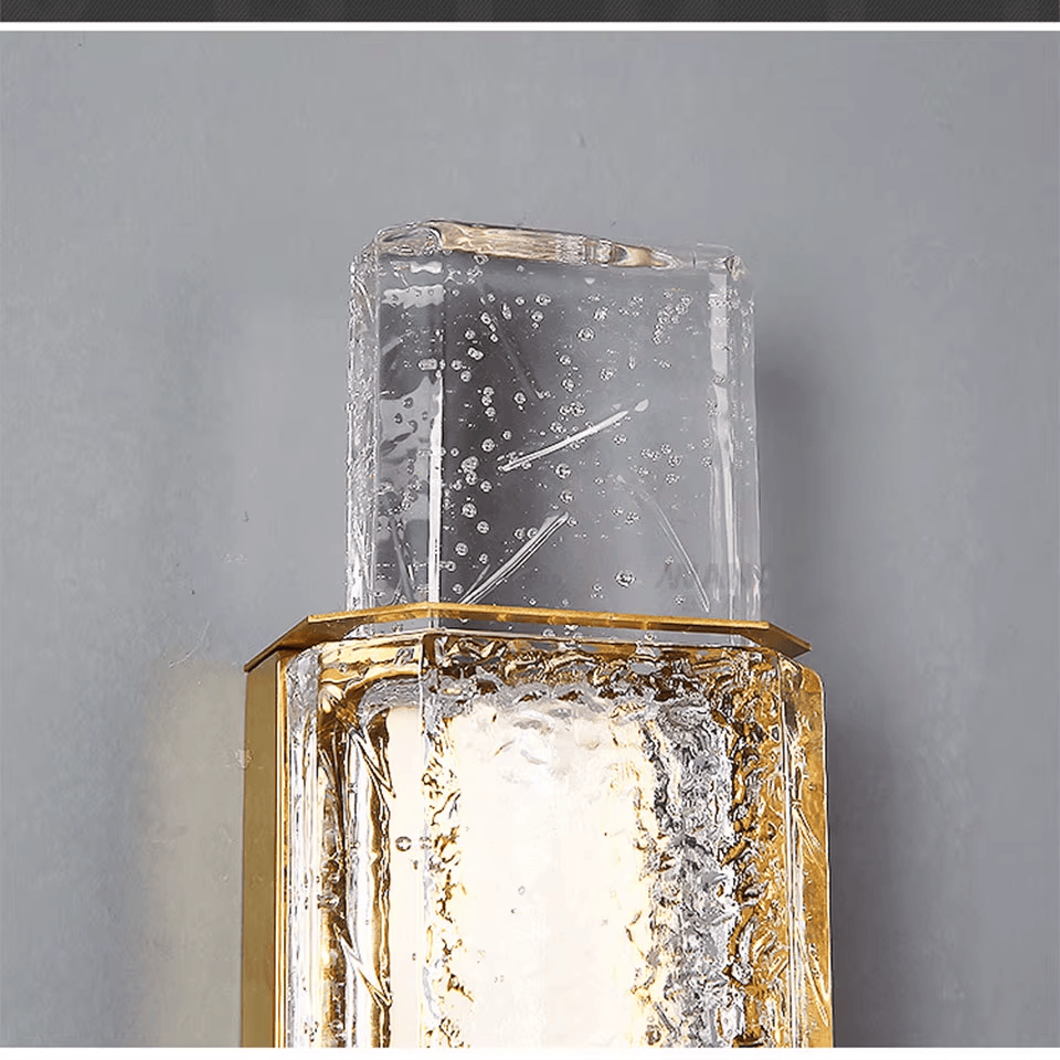 Verthara Premium Crystal Wall Sconce with Clear Glass