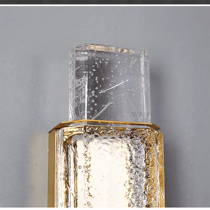 Verthara Premium Crystal Wall Sconce with Clear Glass