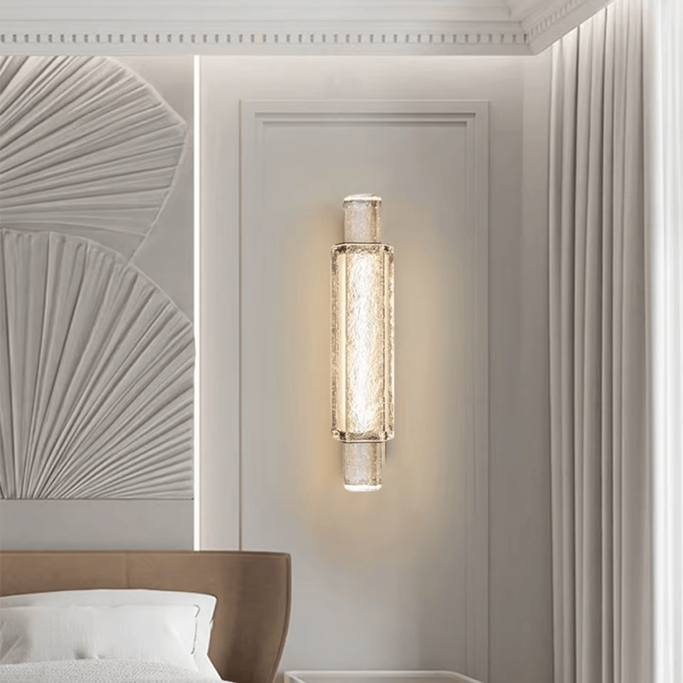 Verthara Premium Crystal Wall Sconce with Clear Glass