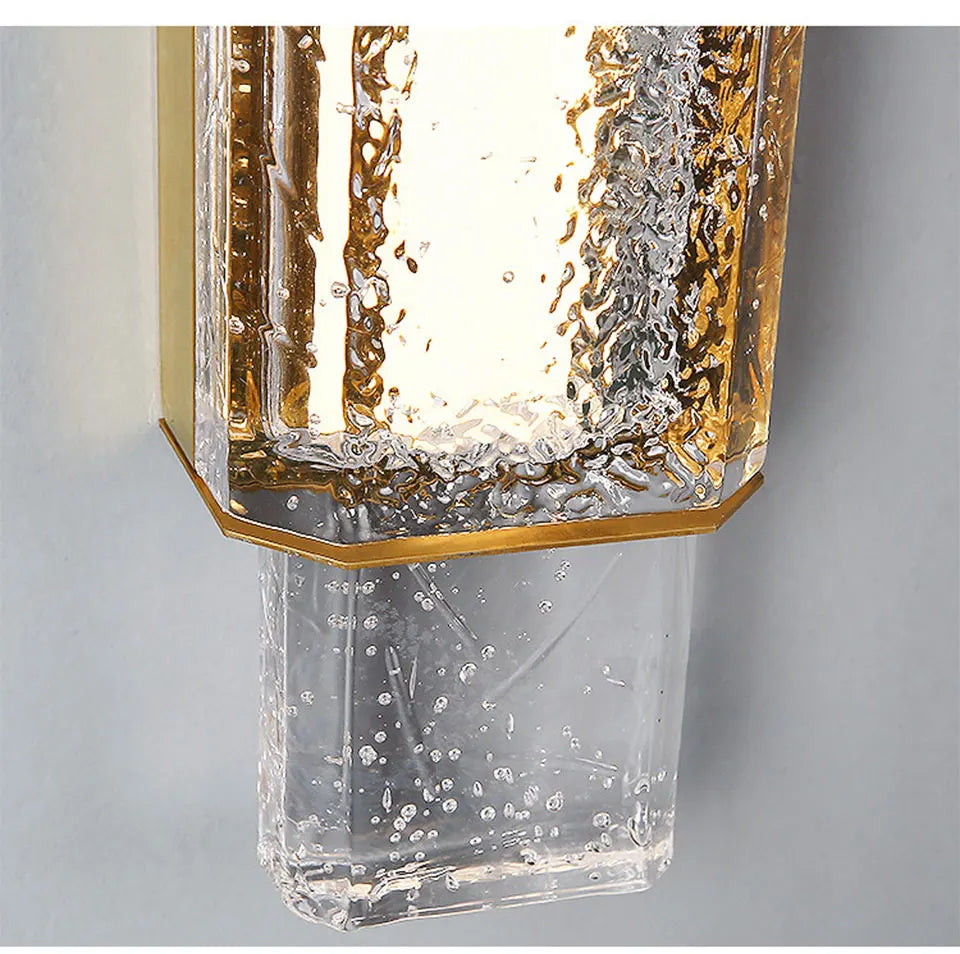 Verthara Premium Crystal Wall Sconce with Clear Glass