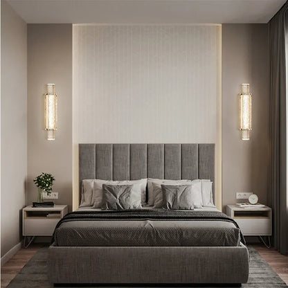 Verthara Premium Crystal Wall Sconce with Clear Glass