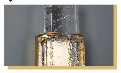 Verthara Premium Crystal Wall Sconce with Clear Glass