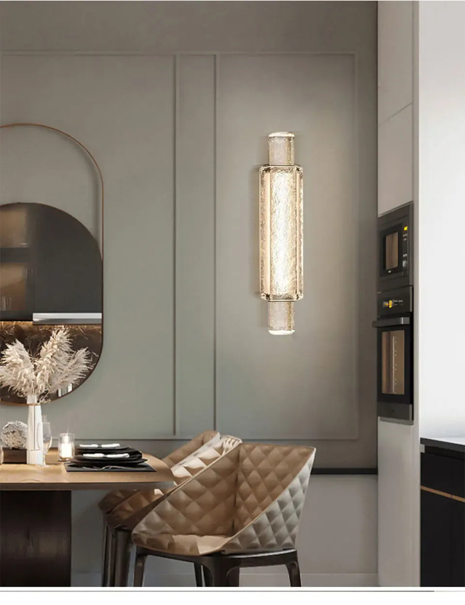 Verthara Premium Crystal Wall Sconce with Clear Glass