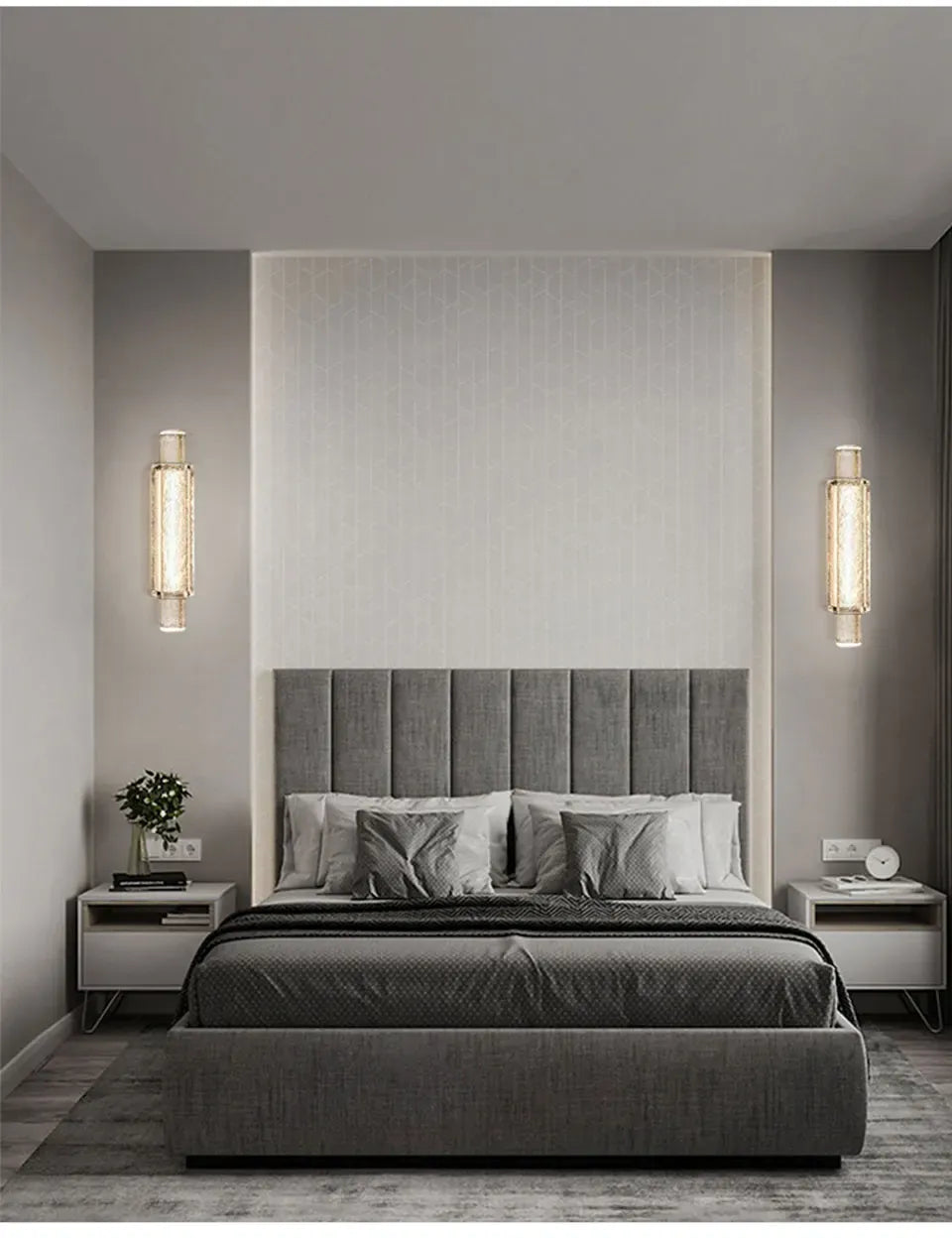 Verthara Premium Crystal Wall Sconce with Clear Glass