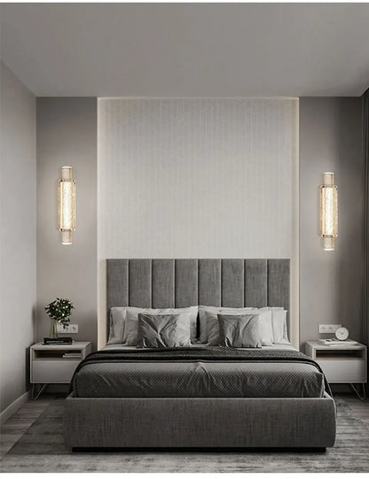 Verthara Premium Crystal Wall Sconce with Clear Glass