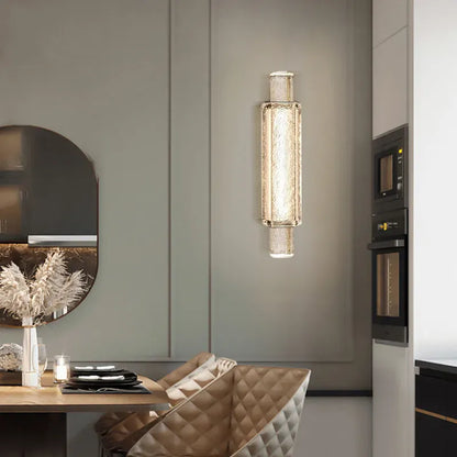 Verthara Premium Crystal Wall Sconce with Clear Glass