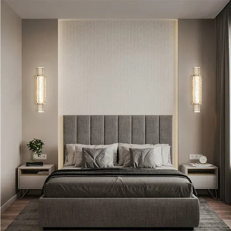 Verthara Premium Crystal Wall Sconce with Clear Glass