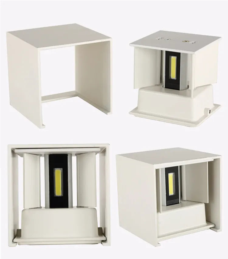 Verthara Premium Cube LED Outdoor Wall Light IP65 Adjustable