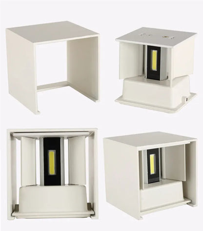 Verthara Premium Cube LED Outdoor Wall Light IP65 Adjustable