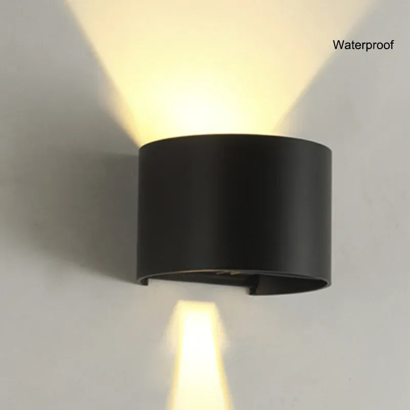 Verthara Premium Cube LED Outdoor Wall Light IP65 Adjustable Black Waterproof - WL18323 / cold white