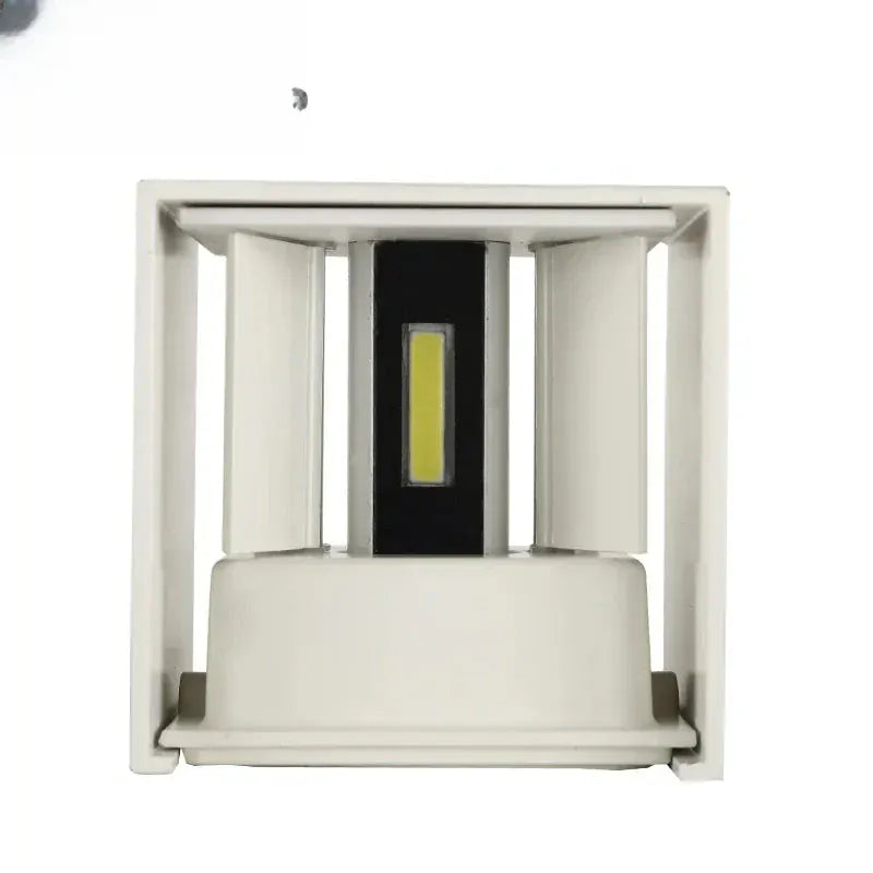 Verthara Premium Cube LED Outdoor Wall Light IP65 Adjustable Black Waterproof - WL18323 / cold white