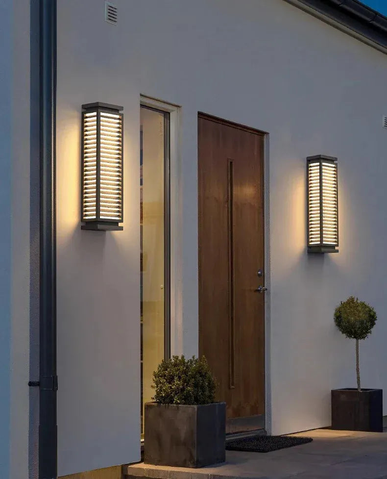 Verthara Premium Cuboid Stainless Steel Outdoor Wall Light