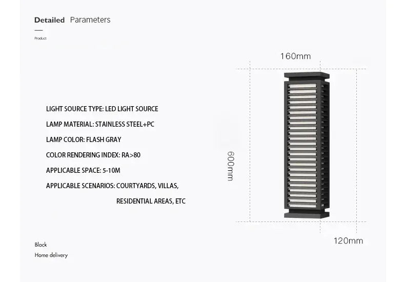Verthara Premium Cuboid Stainless Steel Outdoor Wall Light