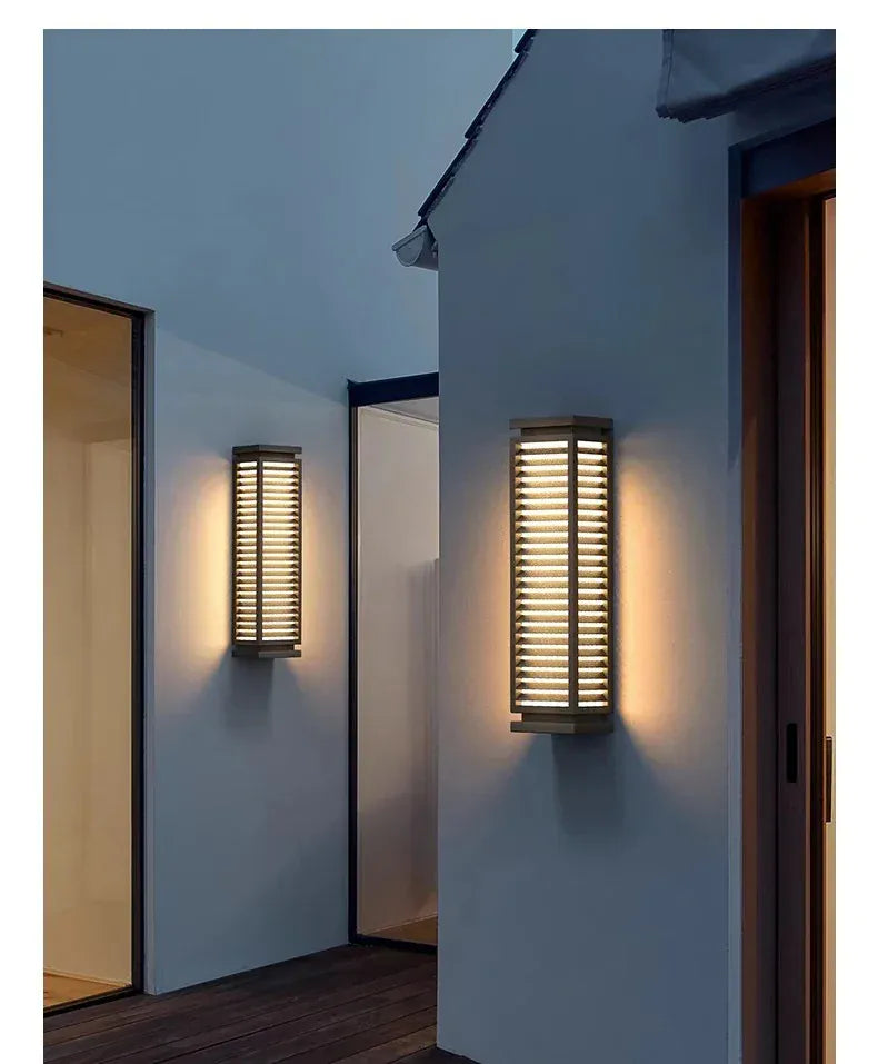 Verthara Premium Cuboid Stainless Steel Outdoor Wall Light