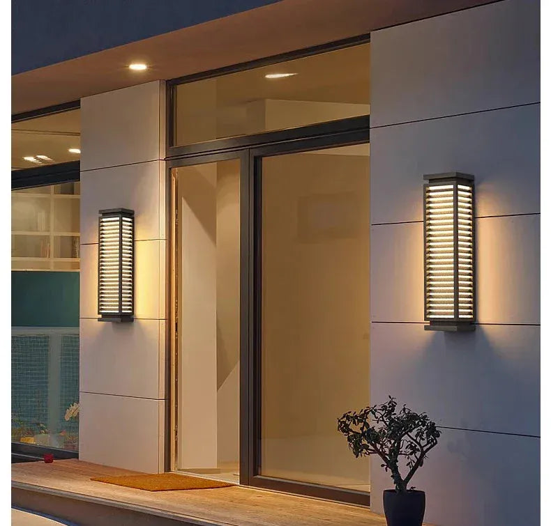 Verthara Premium Cuboid Stainless Steel Outdoor Wall Light