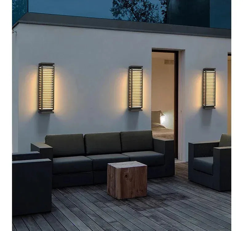 Verthara Premium Cuboid Stainless Steel Outdoor Wall Light