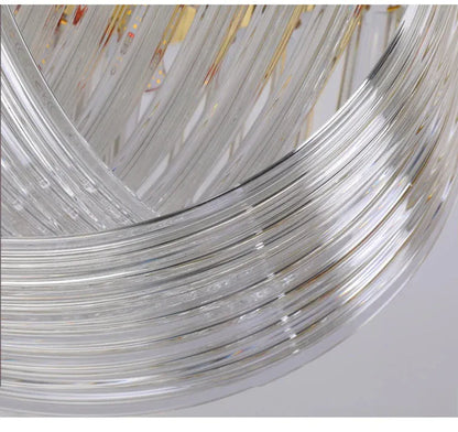Verthara Premium Curved Glass Tube Retro Chandelier